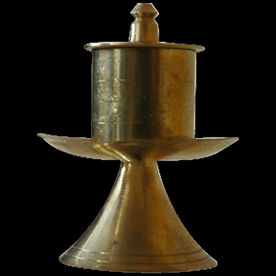 Decan Brass Plain Agarbatti Stand - Incense Holder