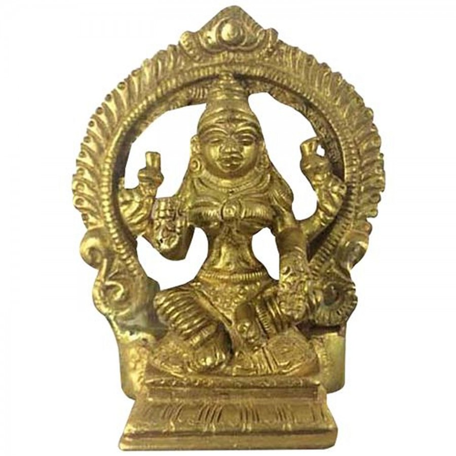 Giri Brass Lakshmi Idol With Arch - 9 cm