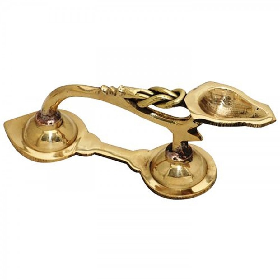 Giri Brass One Mukh Spoon Aarti -15 cm