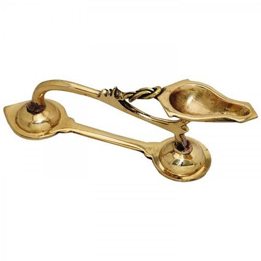 Giri Brass One Mukh Spoon Aarti - 22 cm