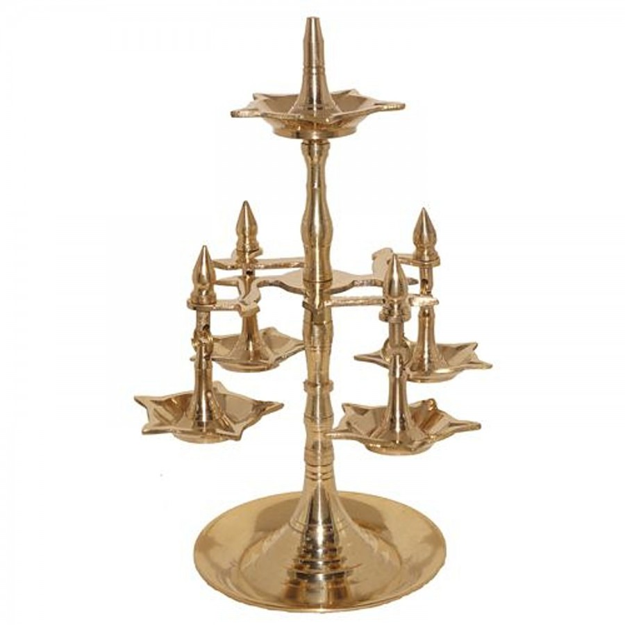 Giri Traditional Jhaar Lamp - With 5 Phool