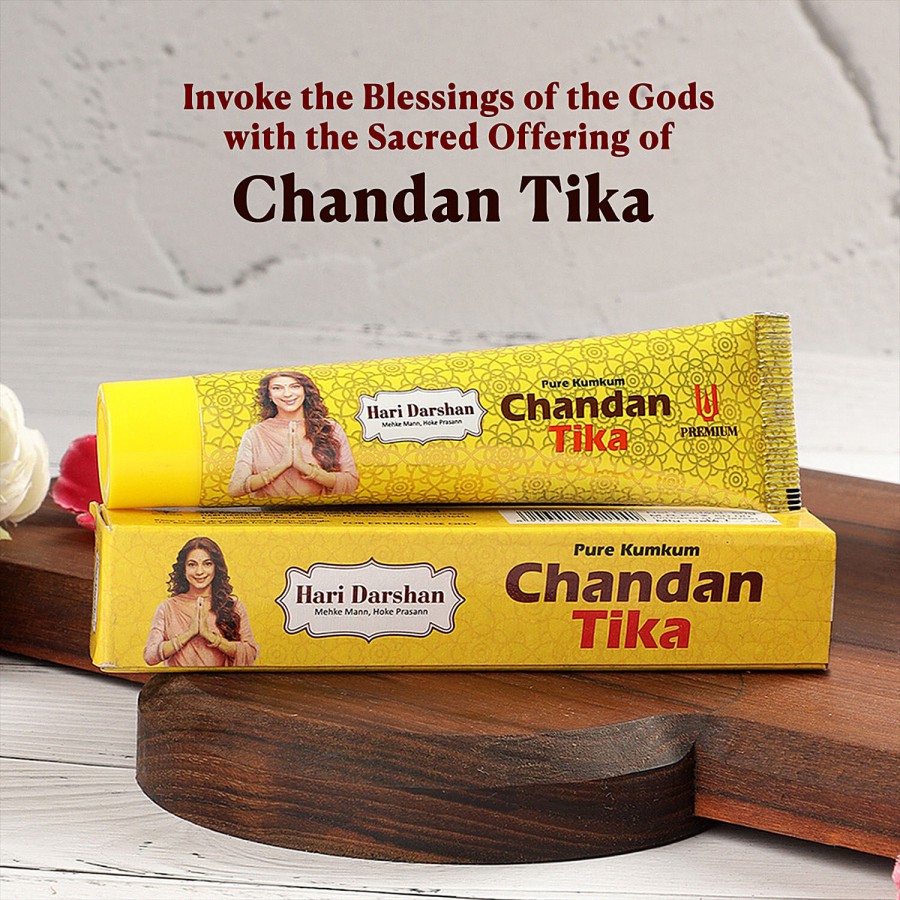 Hari Darshan Pure Kumkum Chandan Tika - Premium