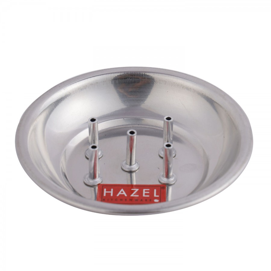 Hazel Agarbati Stainless Steel Plate Incense Stick Holder - 5 Holes