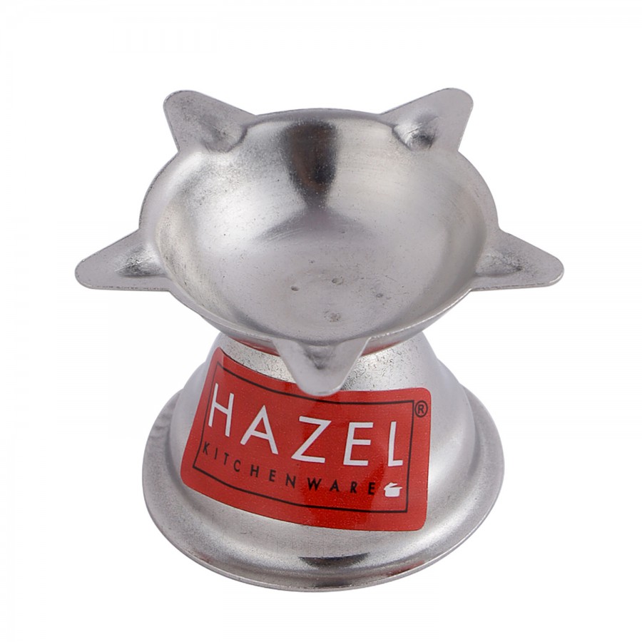 Hazel Stainless Steel Diya Panchvati - Silver