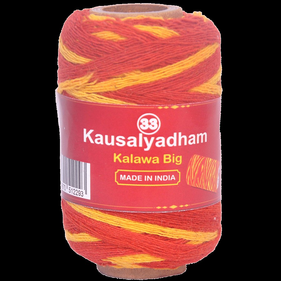 Kausalyadham Kalawa Big - Red & Orange Thread