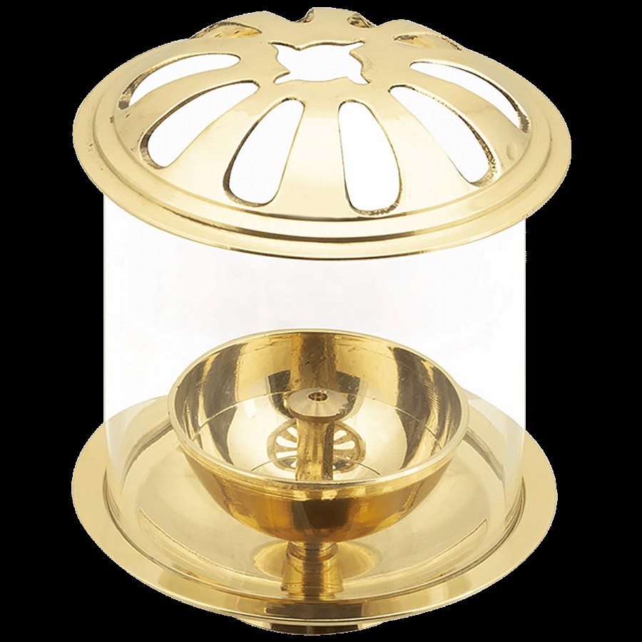 Klassic Akhand Diya - With Borosilicate Glass Shade