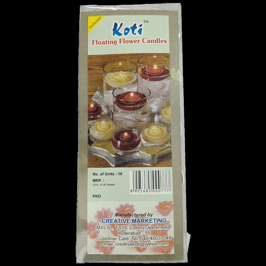 Koti Floating Flower Candles