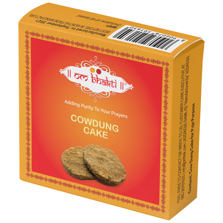 Om Bhakti Cow Dung Cake - Big