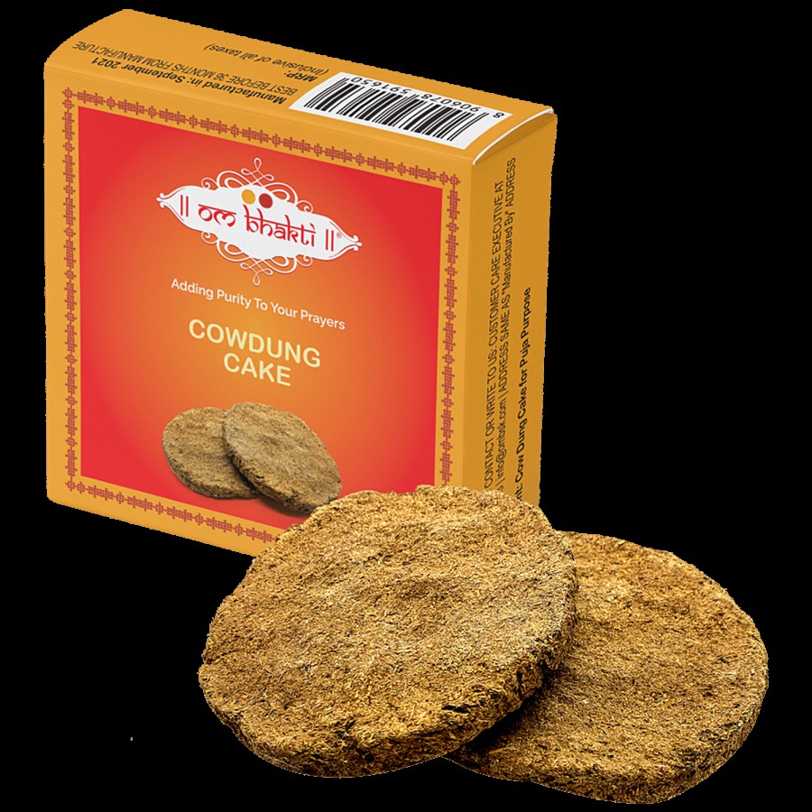 Om Bhakti Cow Dung Cake - Big