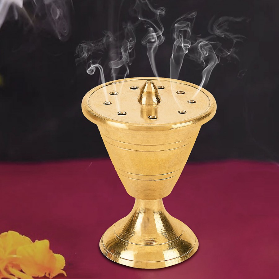 Prime-Metal Brass Designer Agarbatti Stand/Incense Holder