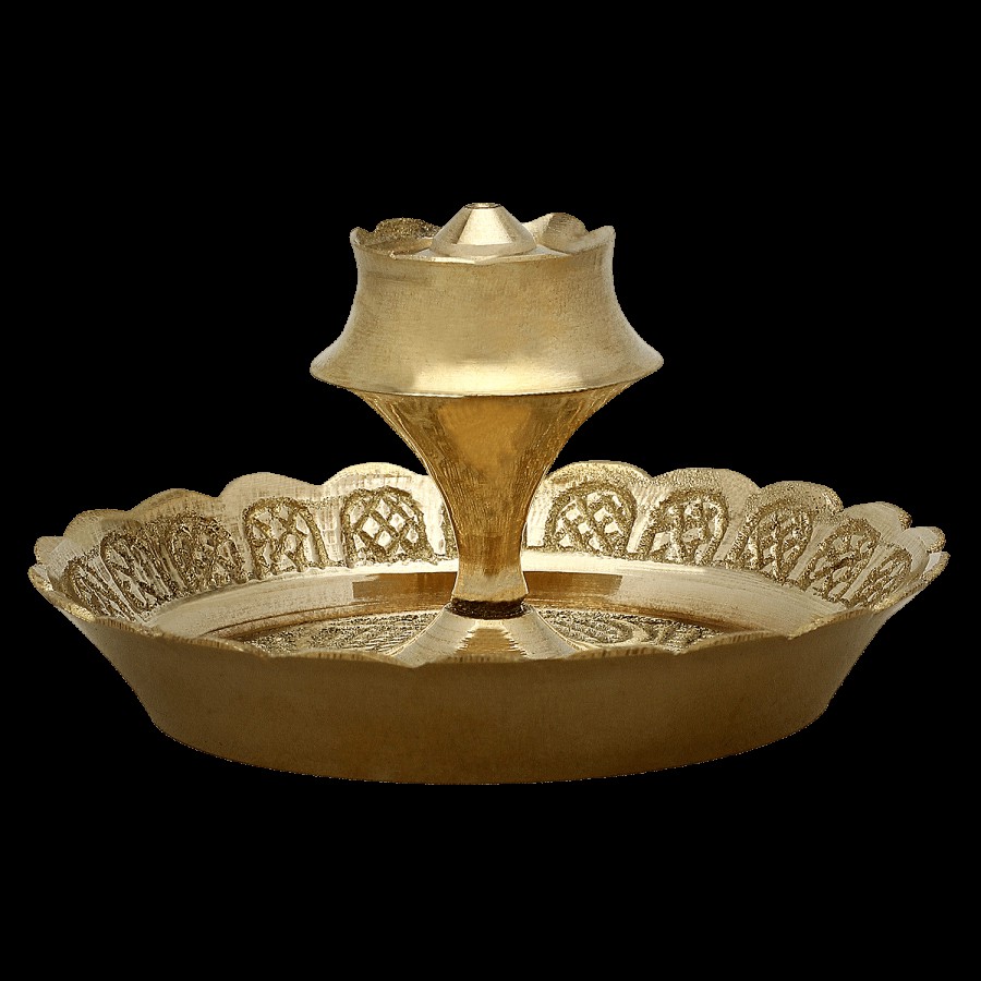 Prime-Metal Brass Plain Agarbatti Stand/Incense Holder