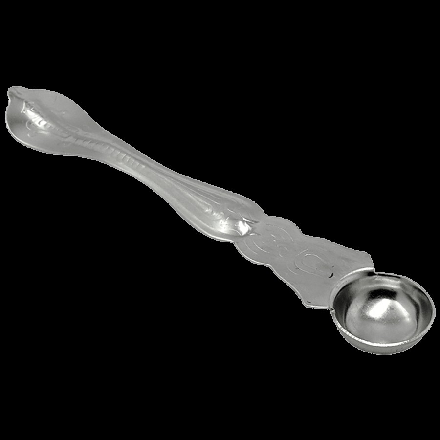 Shubhkart Nitya Steel Punch Patra Spoon - Used In Pooja