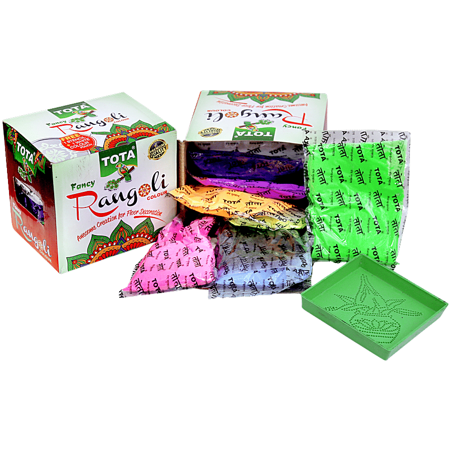 Tota Rangoli Art Colour Powder Rang - For Puja