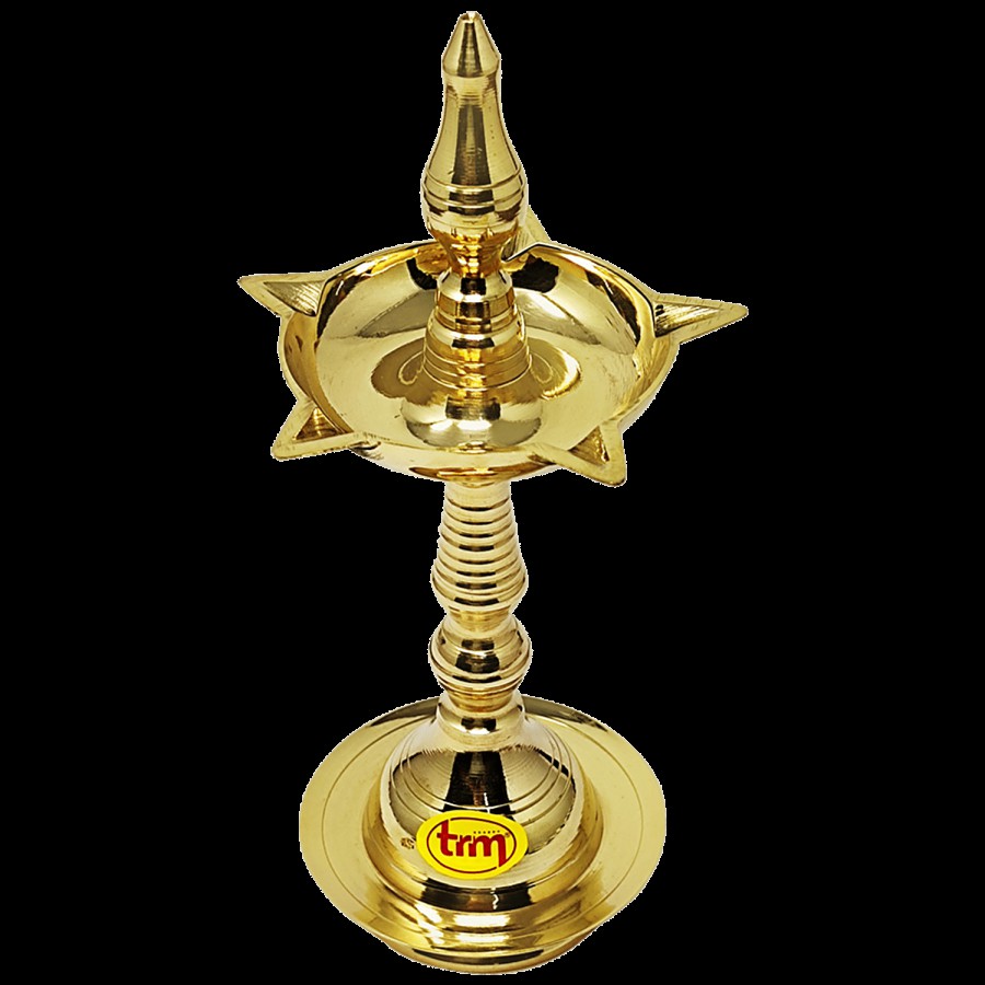 Trm Kerala Fancy Diya Stand - No.7 For Pooja Use