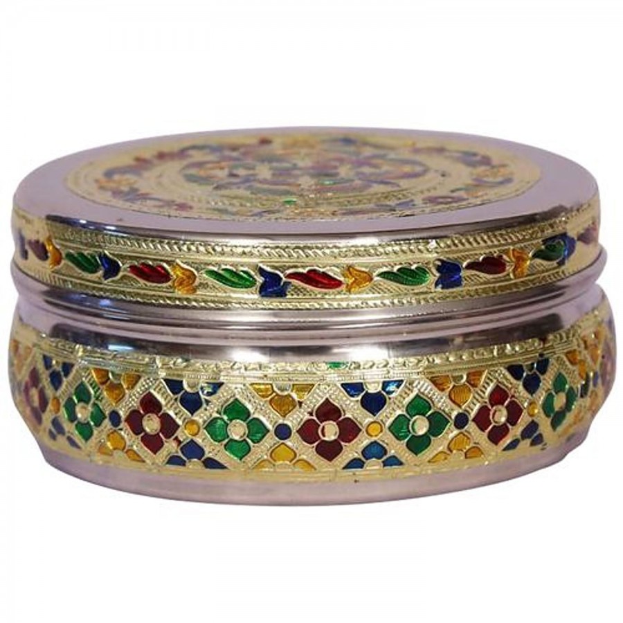 Sri Lalit Arts Meenakari Small Container Box