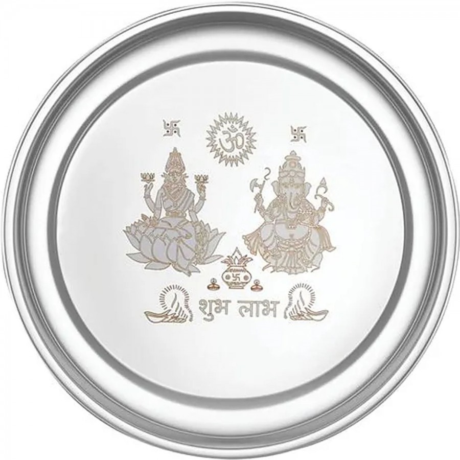 Urban Chef Stainless Steel Pooja Thali - Mirror Like Finish