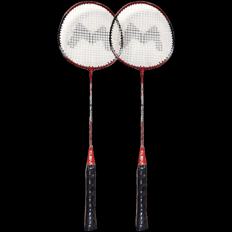 Elan Superm99 Badminton Racket Set - High Tempered Steel