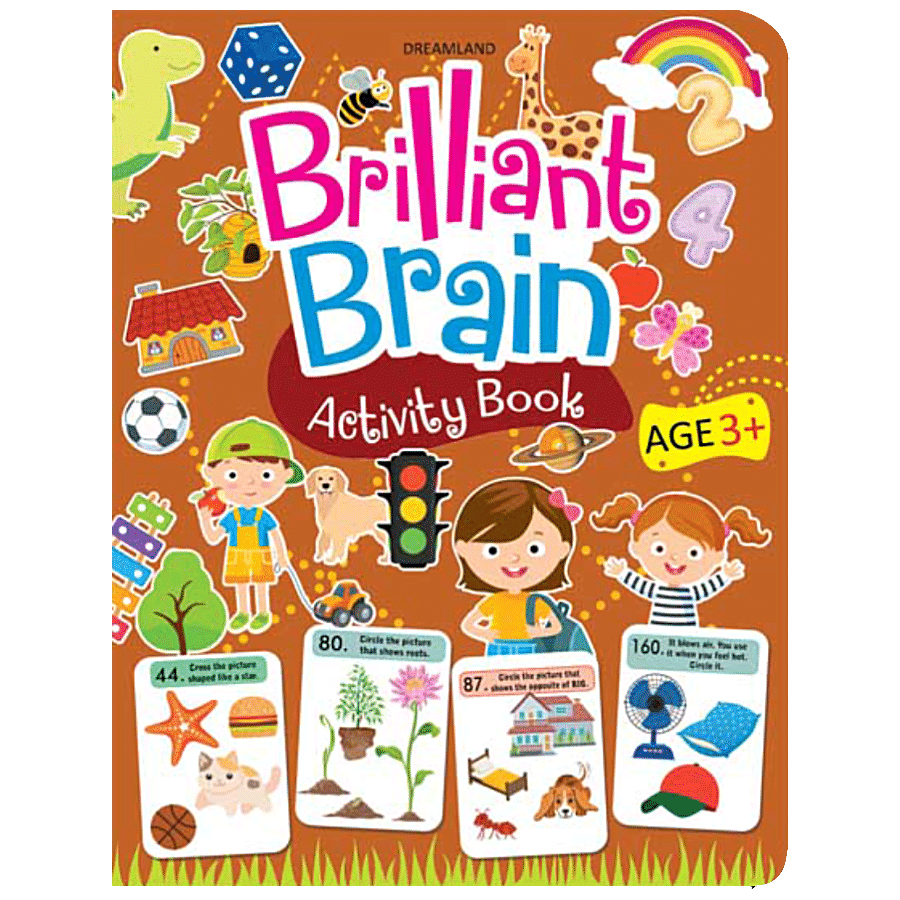 Dreamland Brilliant Brain Activity Book - Children Interactive