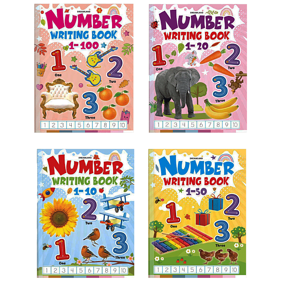 Dreamland Number Writing Book - Children Early Learning