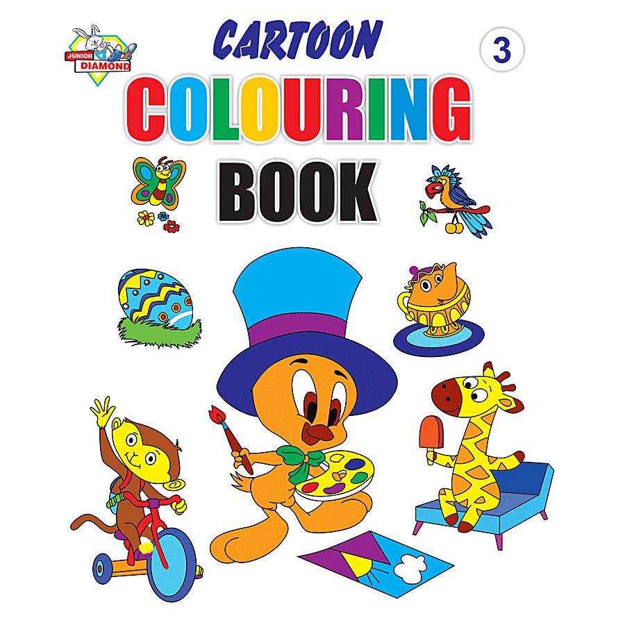 Junior Diamond Cartoon Colouring Book - 3