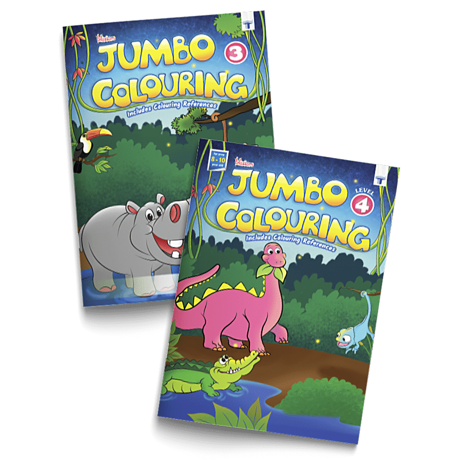 Target Publications Blossom Jumbo Colouring Books Combo - For Kids