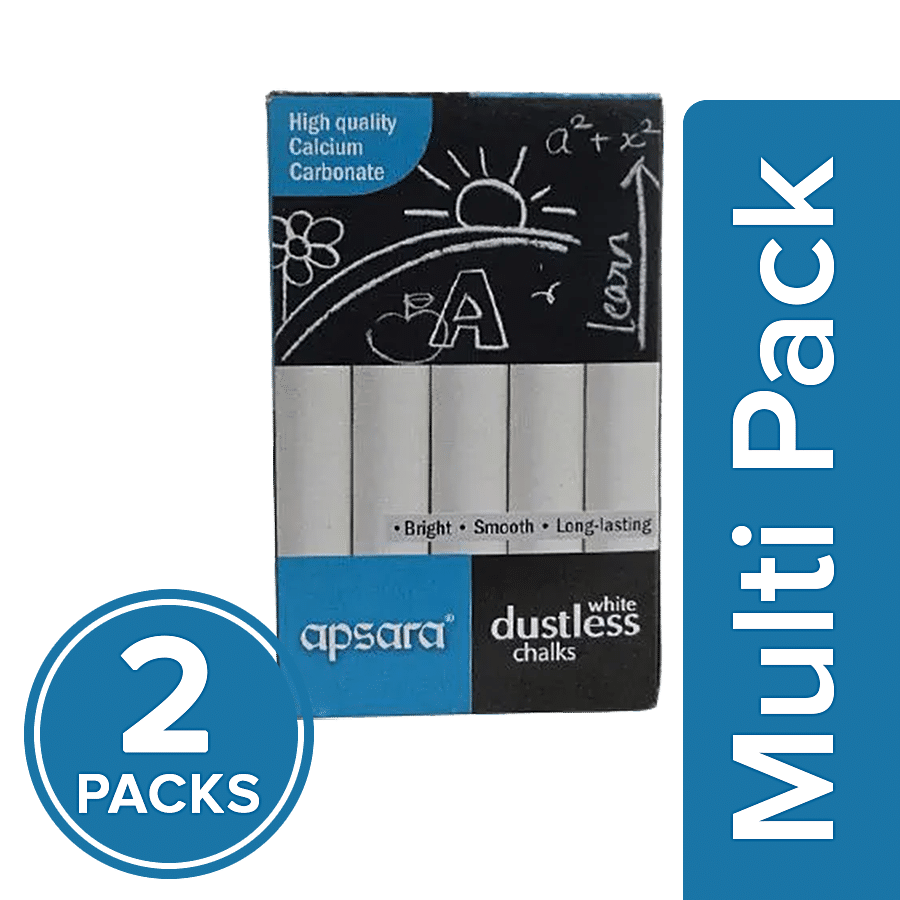 Apsara White Dustless Chalks