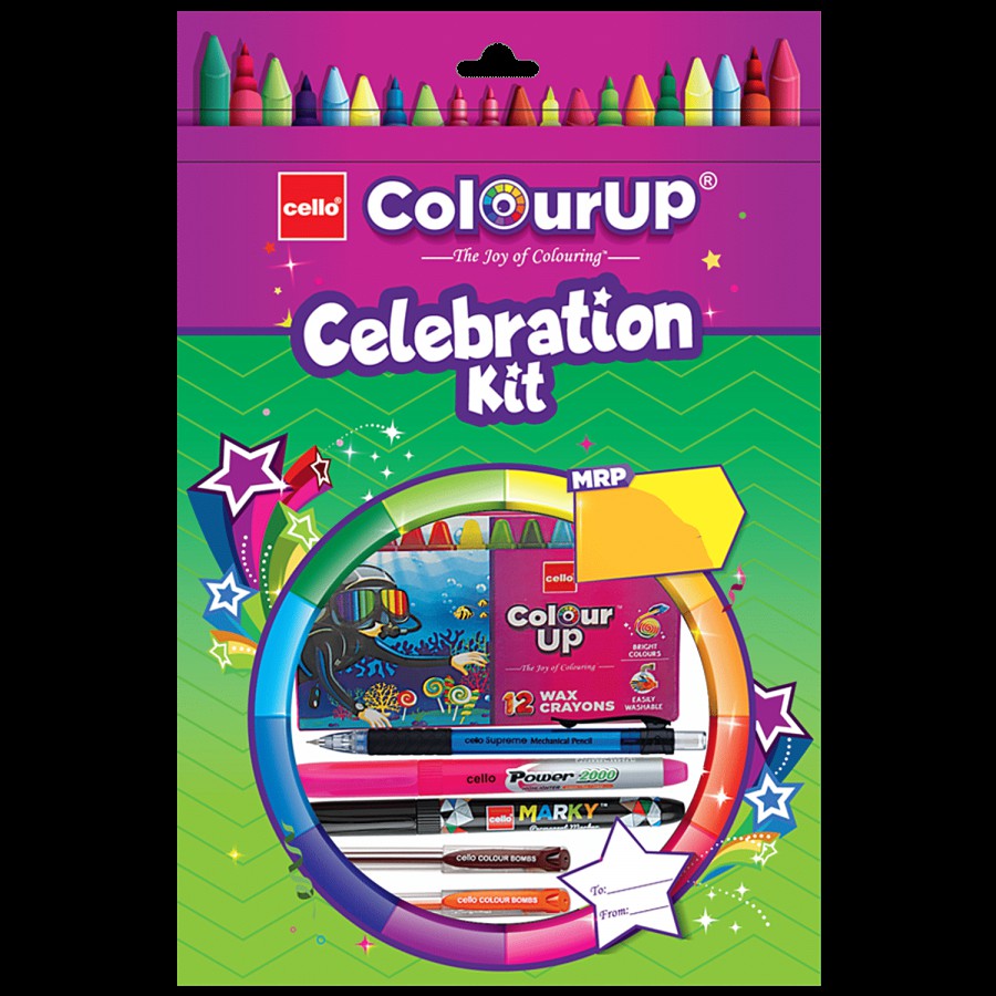 BIC Cello Colour Up Celebration Kit - Ideal Gift For Kids