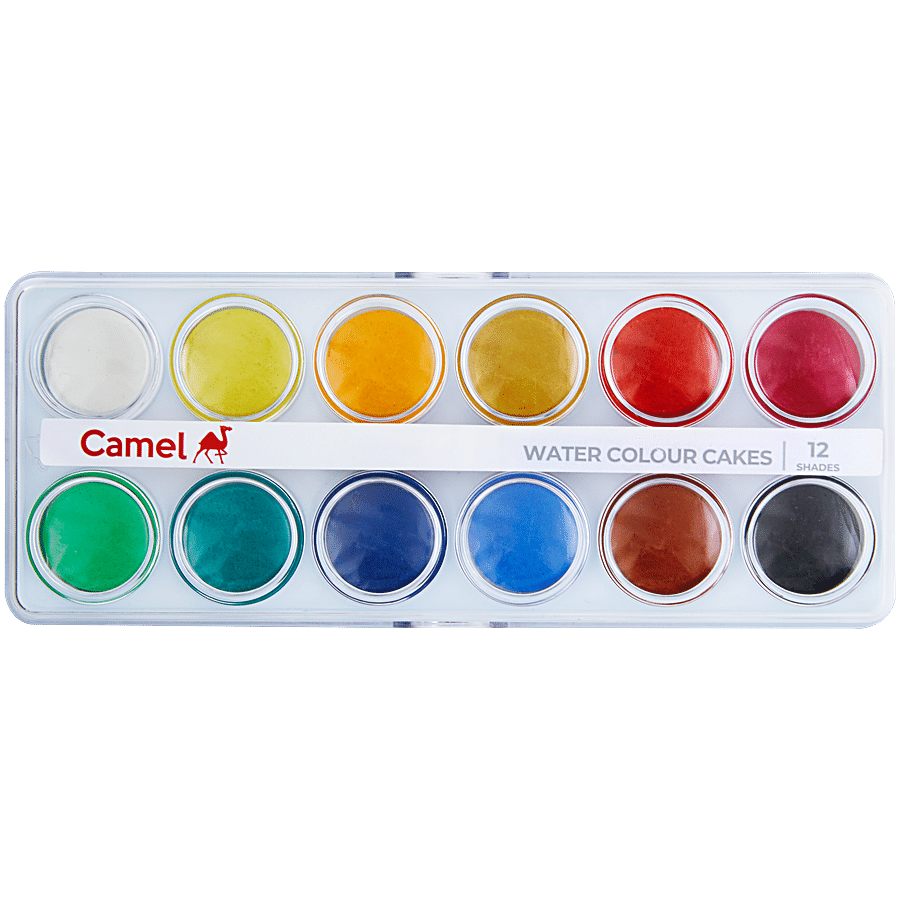 Camel Student Water Colour Cakes - 12 Shades