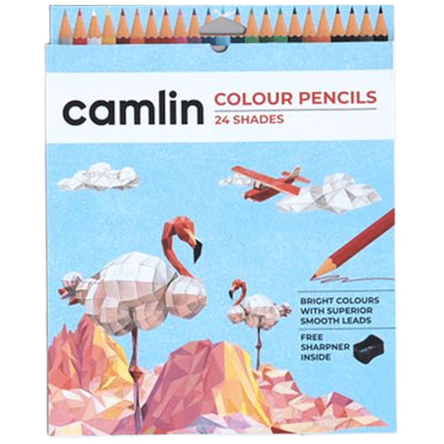 Camlin Colour Pencils - 24 Shades