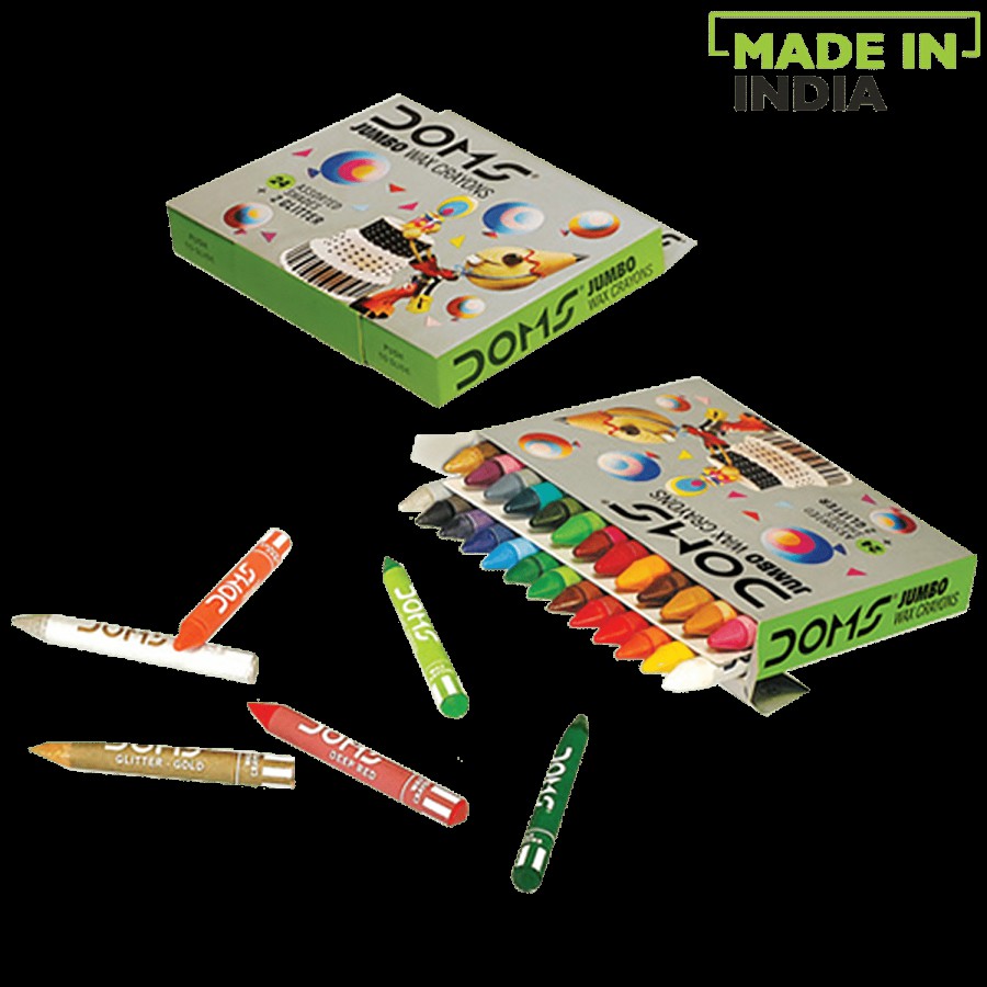 Doms Long Jumbo Wax Crayons