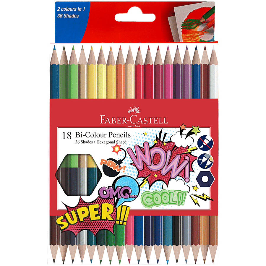 Faber castell Bi-Colour Pencils - 36 Shades