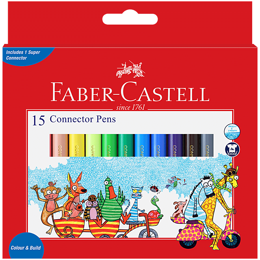 Faber castell Connector Pens For Colour & Build - Bright & Smooth