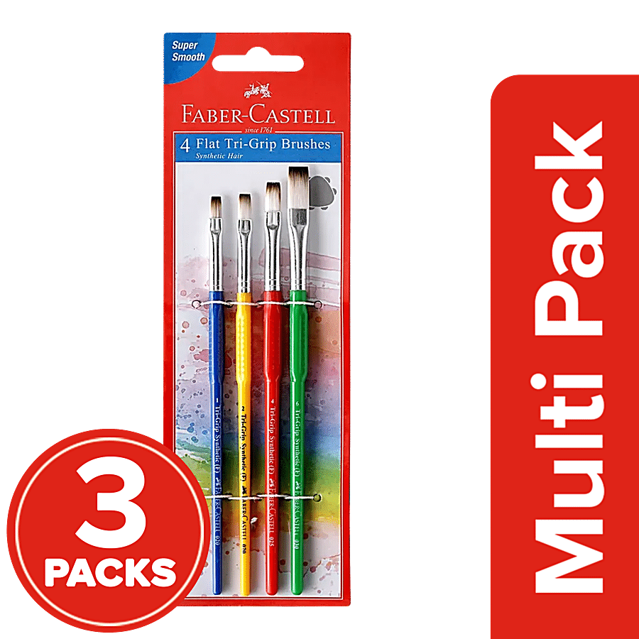 Faber castell Paint Brush - Flat Tri-Grip