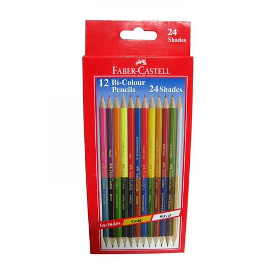 Faber castell 12 Bi-Colour Pencils - 24 Shades