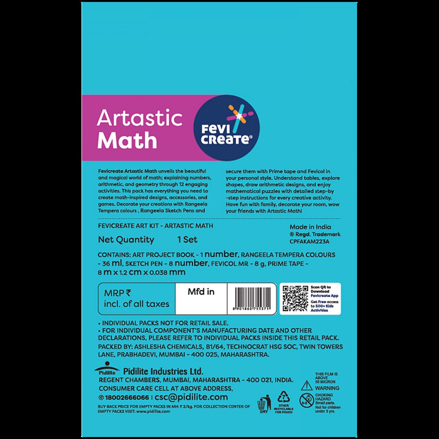 Fevicreate Artastic Math - DIY Art & Craft Kit