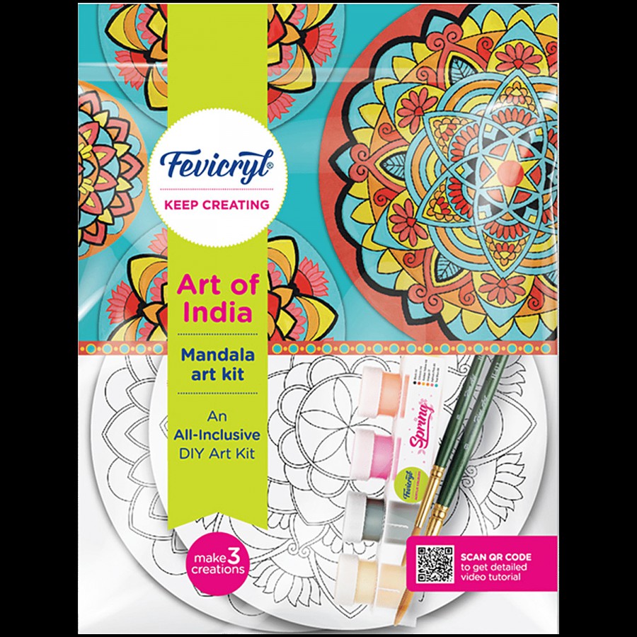 Fevicryl DIY Art of India Mandala Art Kit For Students