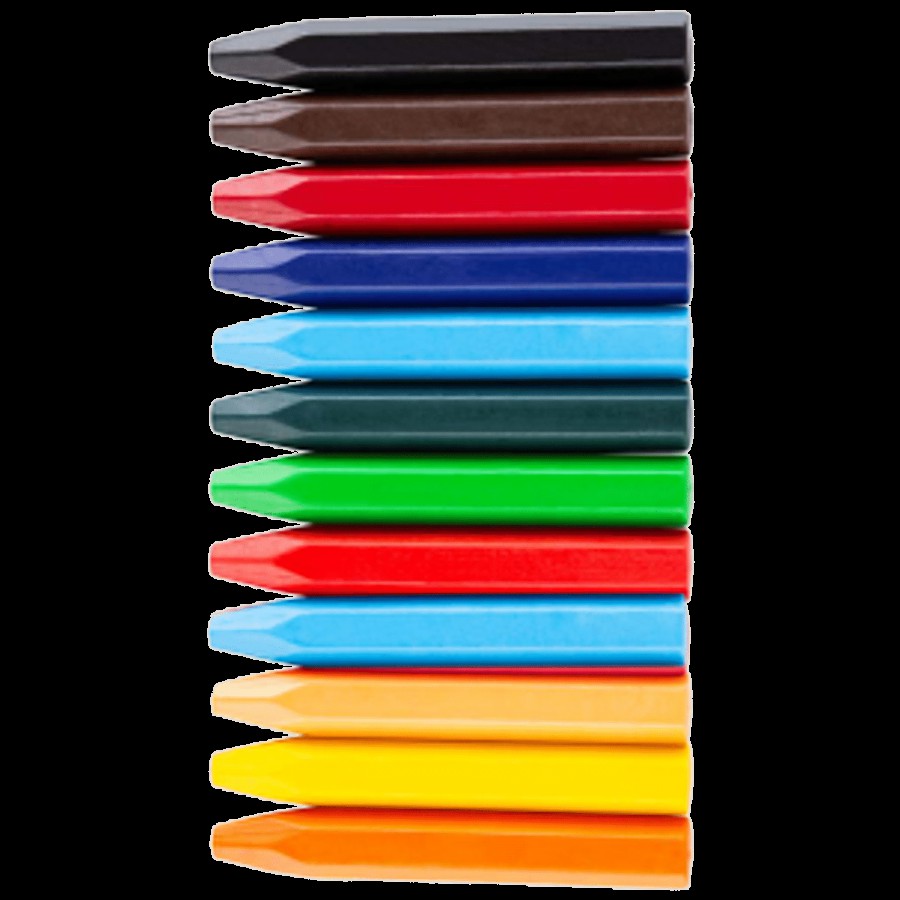 Flair Creative Jumbo Stick Erasable Crayons - Pigmented