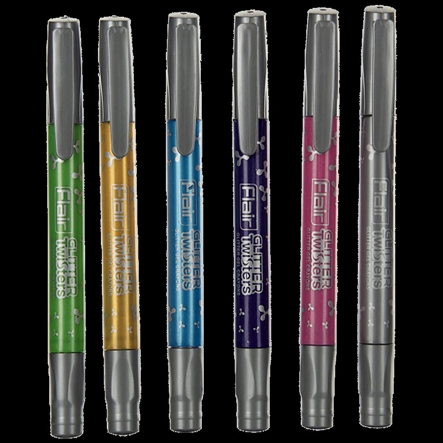 Flair Glitter Twisters butter Gel Crayons