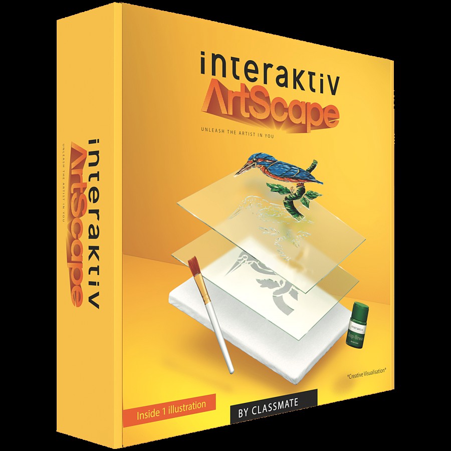 Interaktiv Artscape Stencil Art Kit - 1 Master Illustration