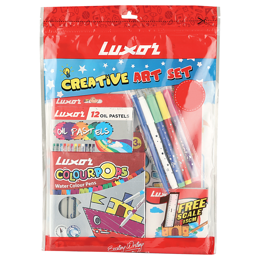 Luxor Combo Gift Pack - Creative Art Set Colouring Kit