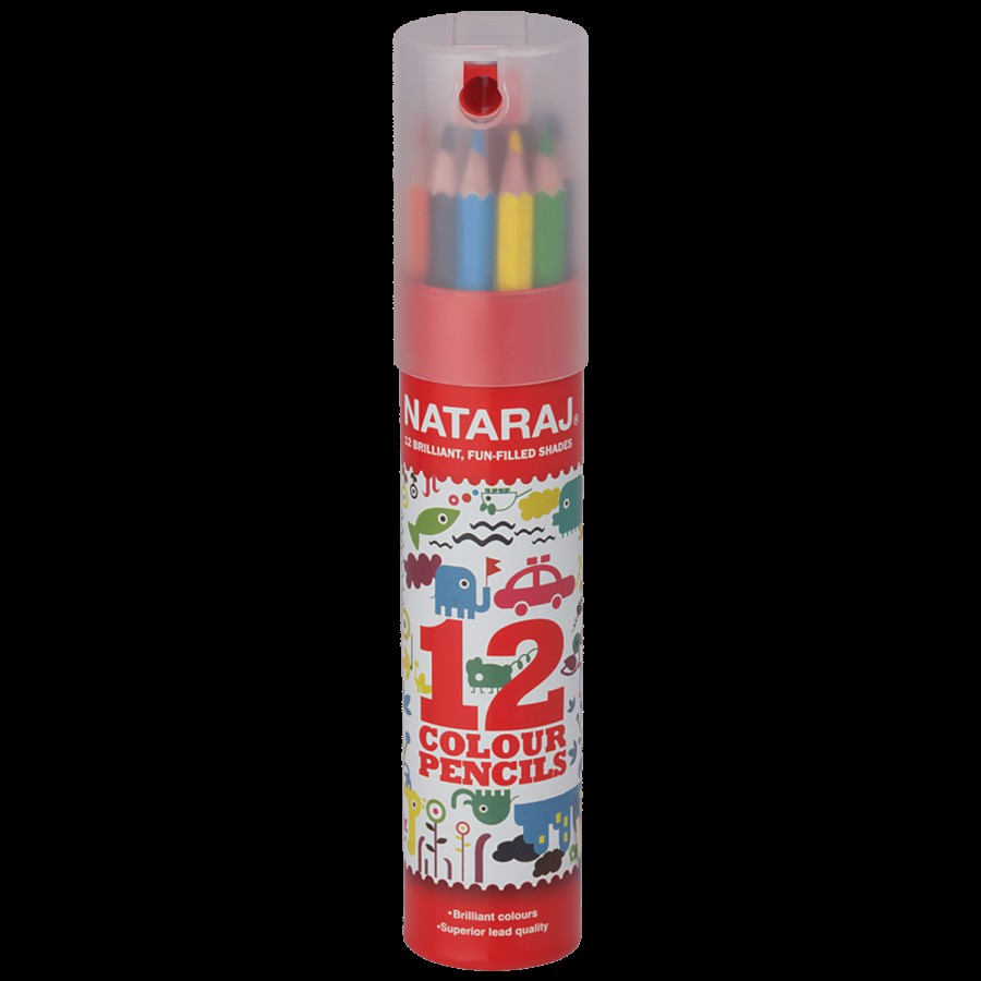 Nataraj Full Size Colour Pencils - Provides Rich Colour