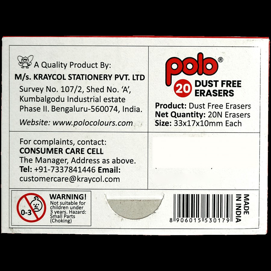 Polo Dust Free Long Eraser