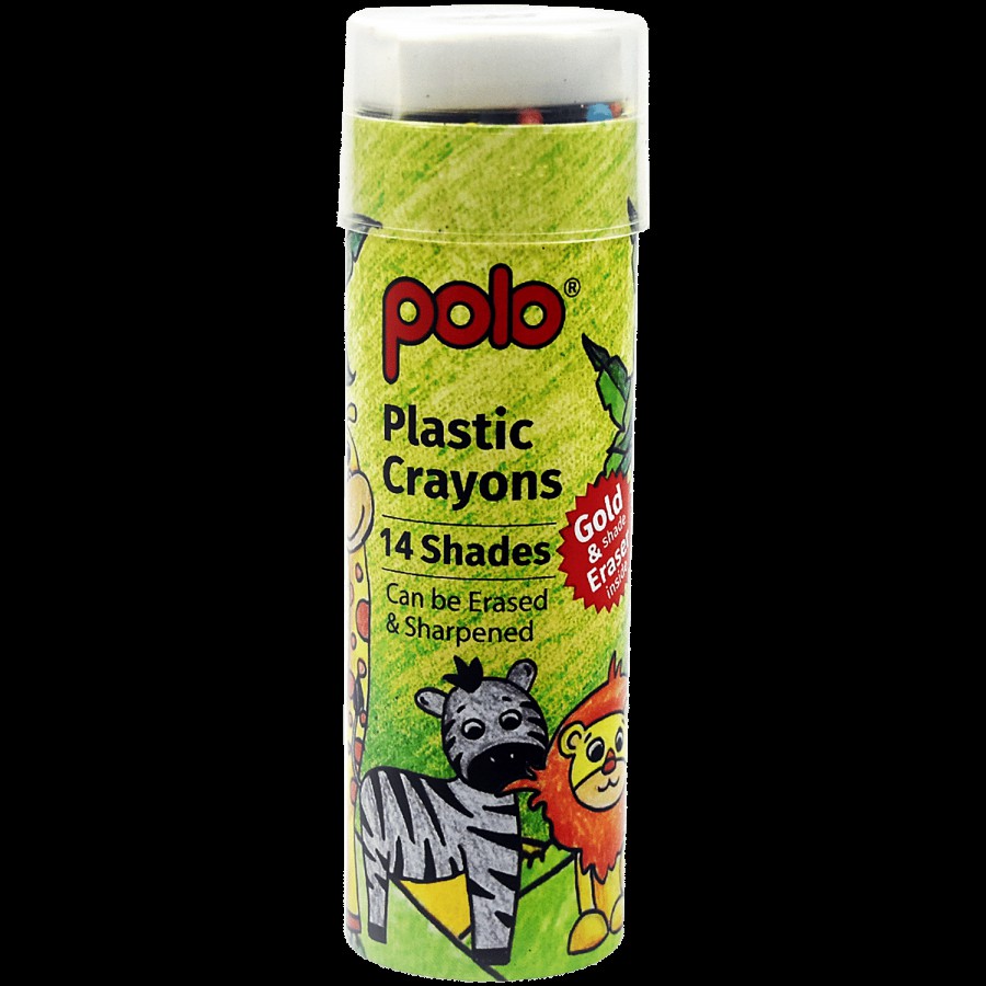 Polo Plastic Crayons - 14 Shades