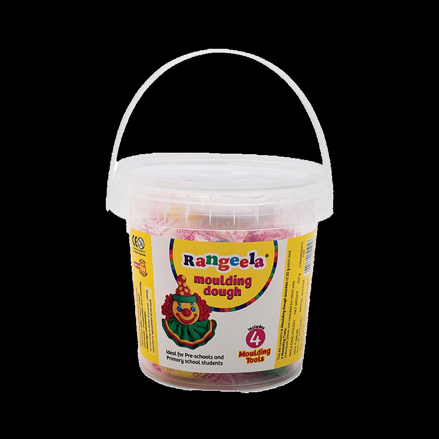 Rangeela Moulding Dough & Tool Bucket - Multicolour