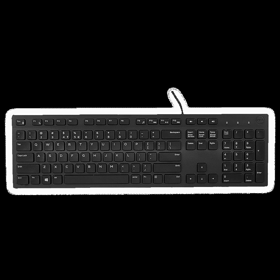 Dell KB216 Wired Keyboard with Number Pad (Spill Resistant