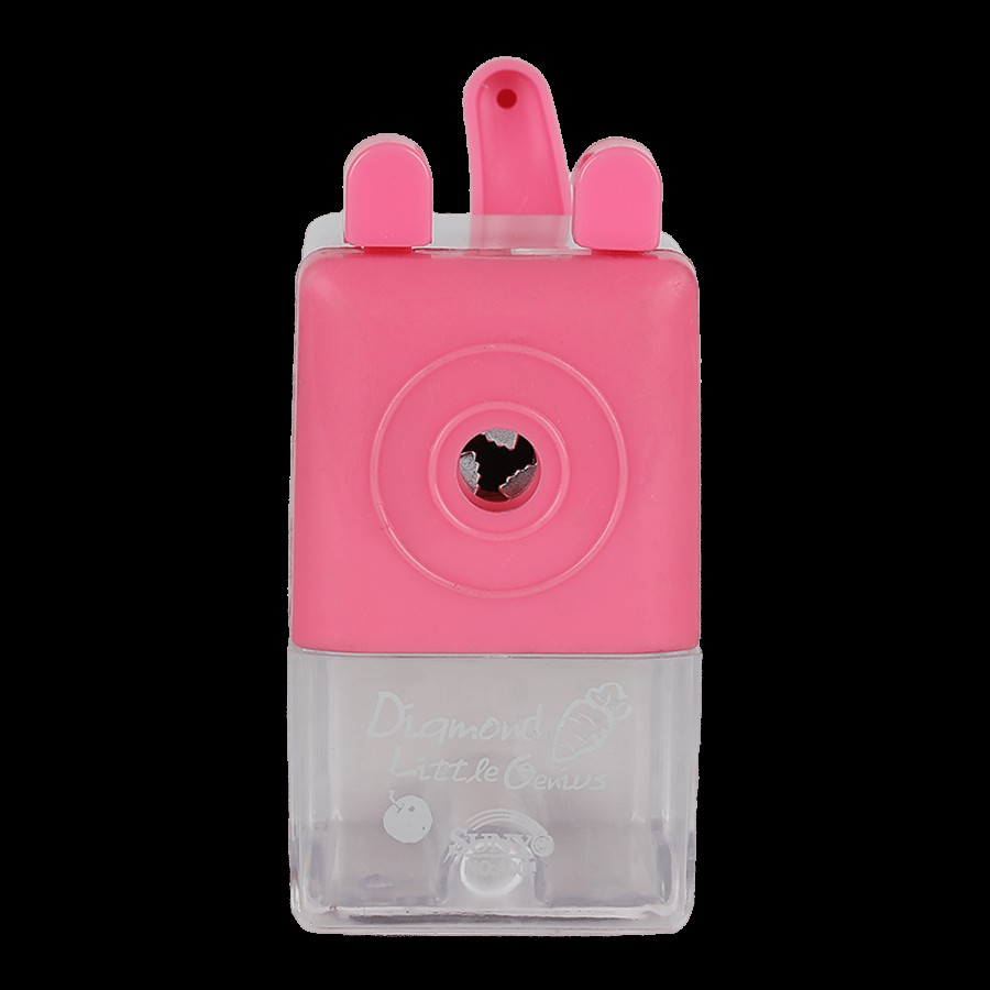 Diamond Little Genius Pink Pencil Desktop Sharpener - Plastic