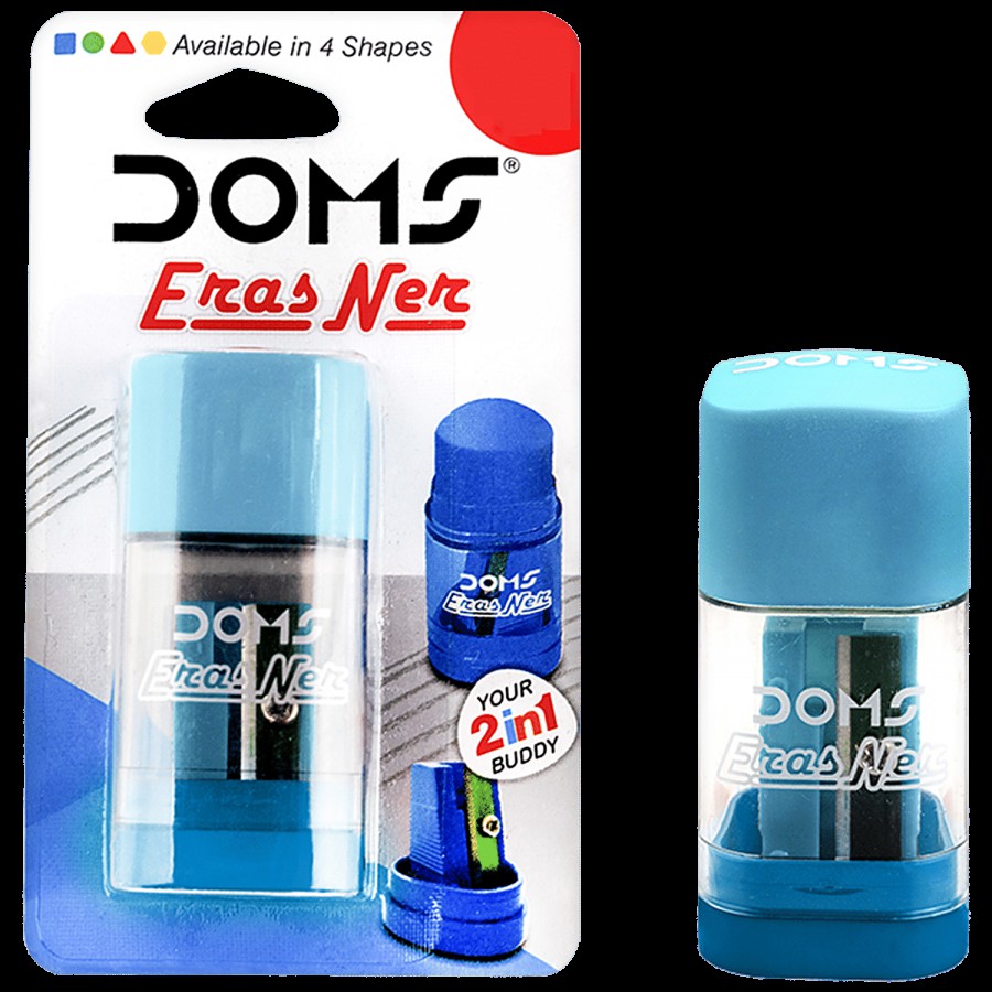 Doms Eras Ner Eraser & Sharpener -  With Anti-Rust Coating