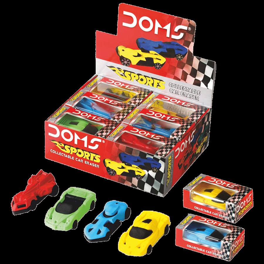 Doms Sports Collectable Car Eraser - Non-Toxic