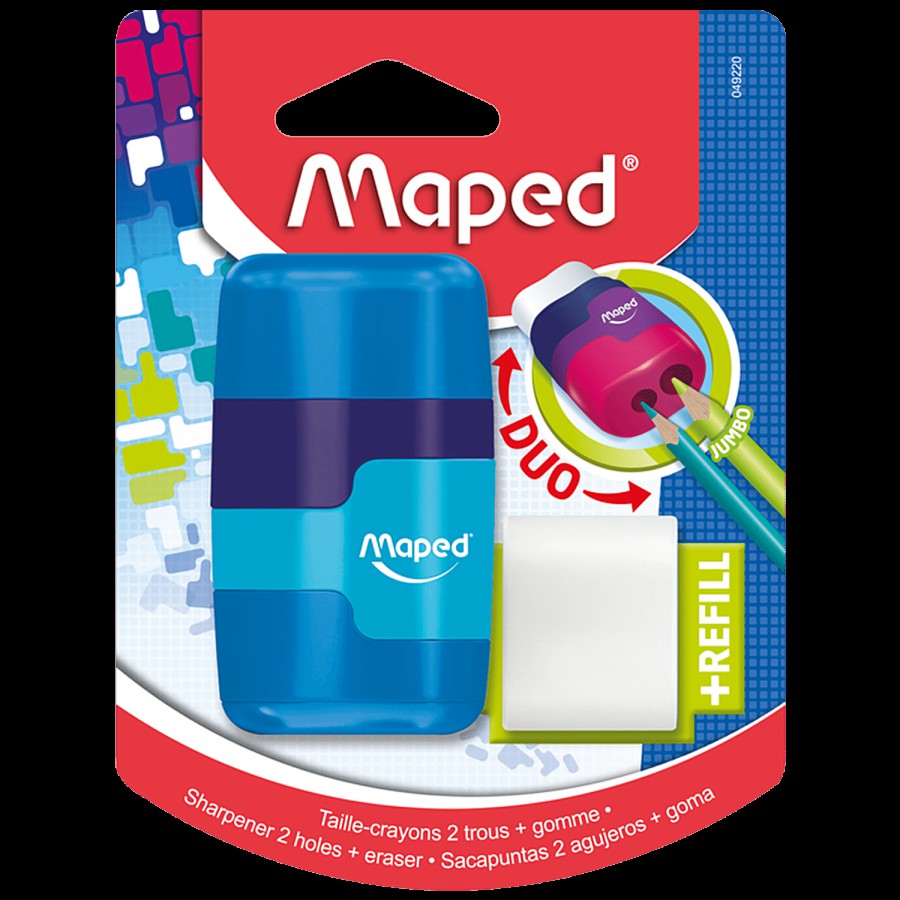 Maped  Sharpener With Eraser - Connect