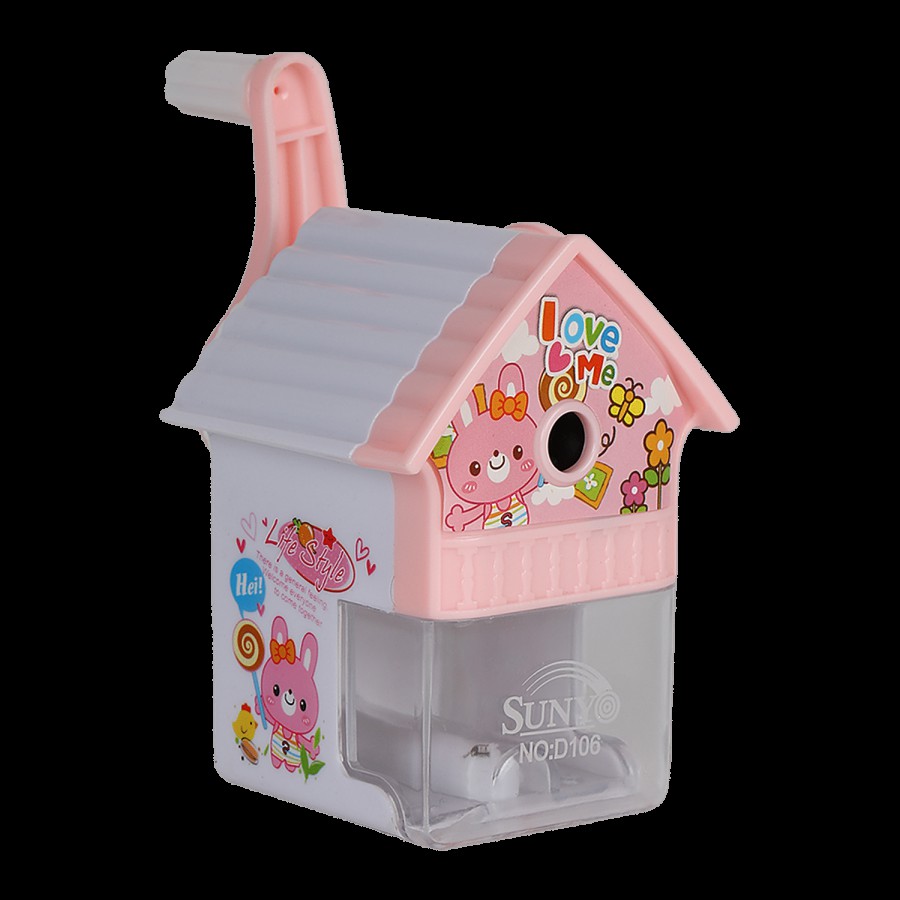 suny Pink Pencil Desktop Sharpener - Plastic